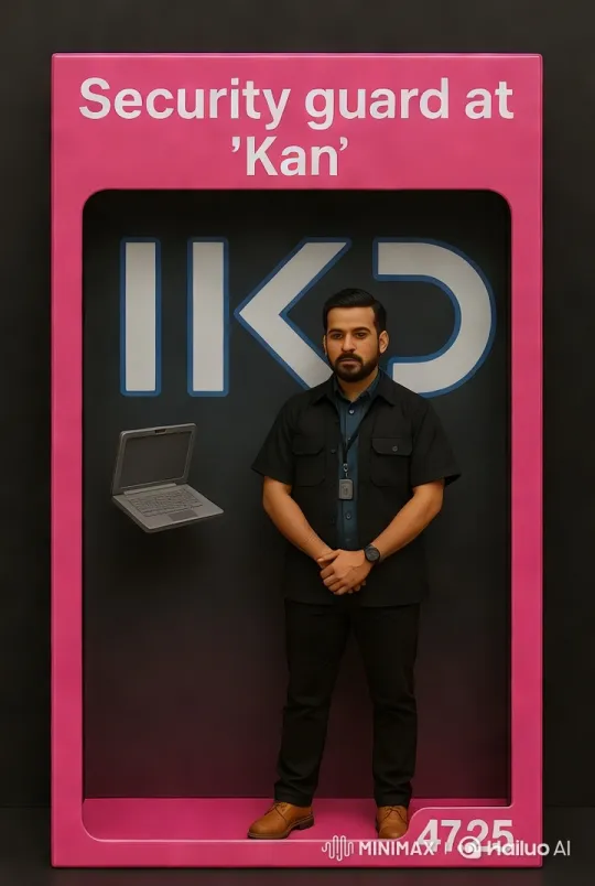 Modern Security Guard Showcases Sleek Tech Integration – AI Generated Video | Hailuo AI