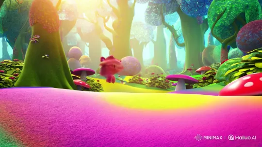 Whimsical Creature Explores Enchanted Forest – AI Generated Video | Hailuo AI