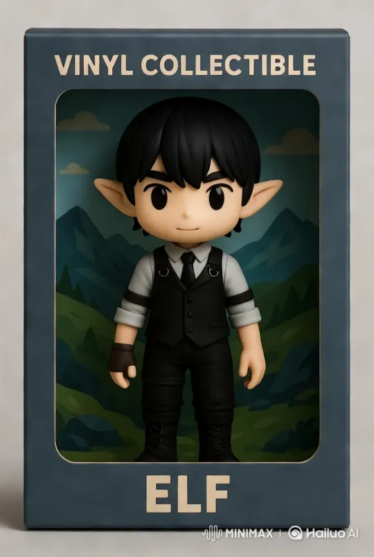 Dancing Elf Vinyl Figure in Detailed Packaging – AI Generated Video | Hailuo AI