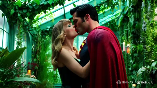 Taylor Swift and Superman's Enchanting, Dangerous Kiss in a Greenhouse – AI Generated Video | Hailuo AI