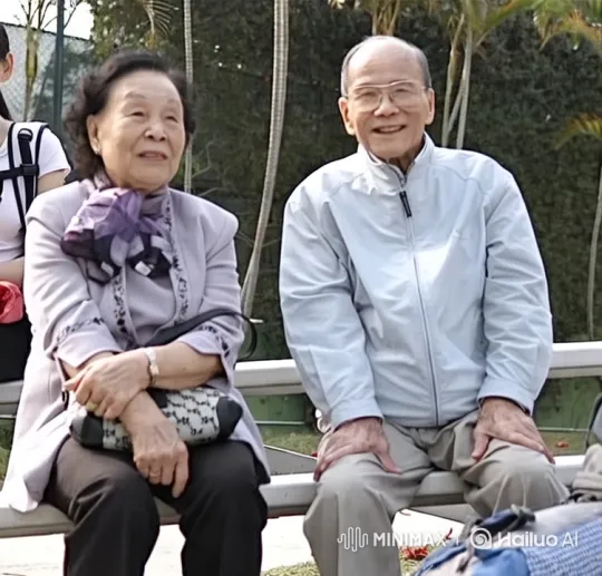 Elderly Couple Expresses Joy in Serene Park Setting – AI Generated Video | Hailuo AI