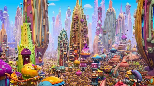 Fantastical Cityscape: Monster's Mechanical Artistry Meets Parade – AI Generated Video | Hailuo AI