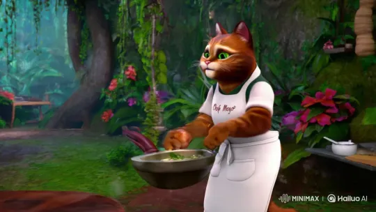 Chef Meow's Jungle Kitchen Dance – AI Generated Video | Hailuo AI