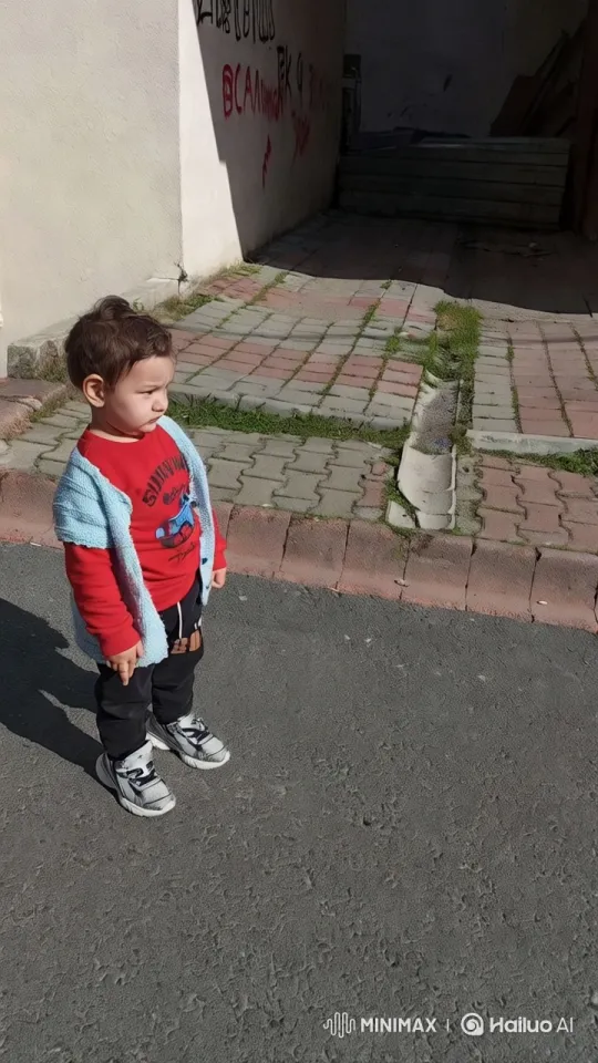 Joyful Child Dancing on Vibrant Sidewalk – AI Generated Video | Hailuo AI