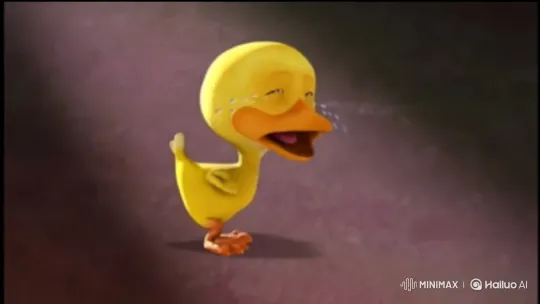 Laughing Duckling in Joyful Animation – AI Generated Video | Hailuo AI