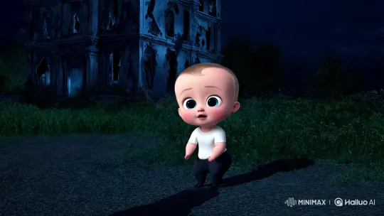 Mysterious 15-Year-Old Approaches Haunted Mansion at Night – AI Generated Video | Hailuo AI