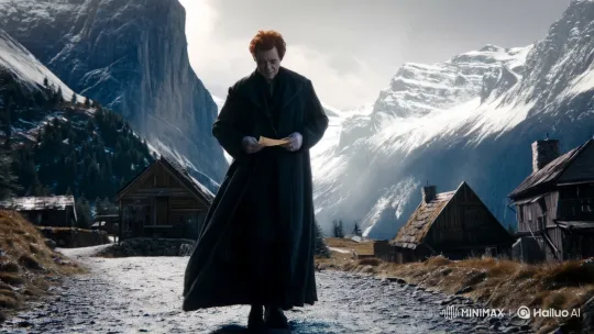 Mysterious Man Conceals Letter in Majestic Mountainscape – AI Generated Video | Hailuo AI