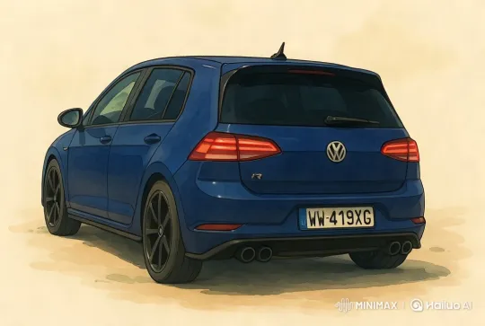 High-Performance Volkswagen Golf R Drift Showcase – AI Generated Video | Hailuo AI