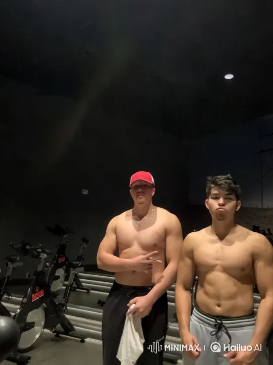 Gym Aesthetic: Shirtless Men Showcase Fitness and Pride – AI Generated Video | Hailuo AI
