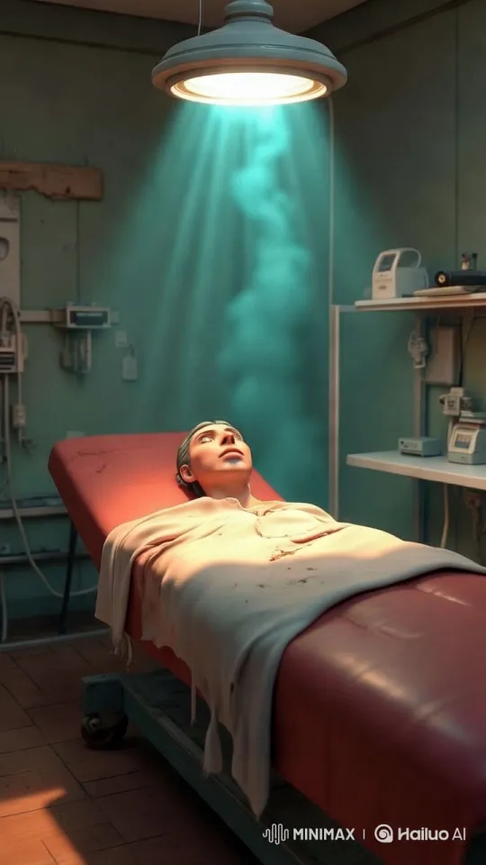 Eerie Clinical Scene with Mysterious Light Beam – AI Generated Video | Hailuo AI