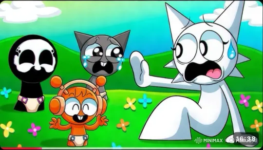 Animated Characters in a Joyful Meadow Setting – AI Generated Video | Hailuo AI