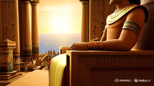 King Khufu's Vision: Building the Great Pyramid of Giza – AI Generated Video | Hailuo AI