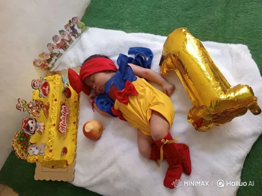 Baby's Joyful Snow White-Themed First Birthday Celebration – AI Generated Video | Hailuo AI