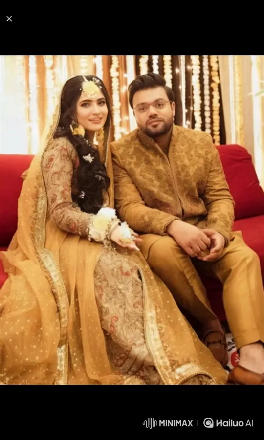 Couple in Traditional Attire Argues on Red Couch – AI Generated Video | Hailuo AI