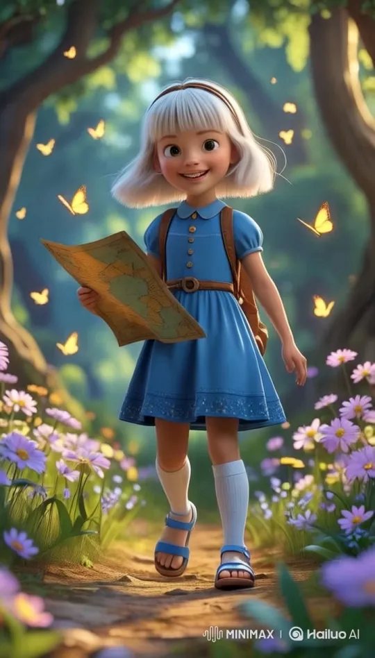 Alice in the Vibrant, Enchanted Forest – AI Generated Video | Hailuo AI