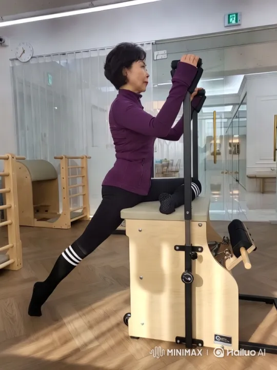 Woman Performing Exercise in Modern, Spacious Gym – AI Generated Video | Hailuo AI