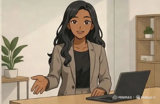Professional Woman Presents with Confidence – AI Generated Video | Hailuo AI