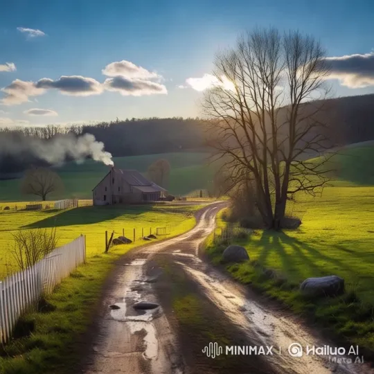 Rural Serenity: A Tranquil Countryside Panorama – AI Generated Video | Hailuo AI