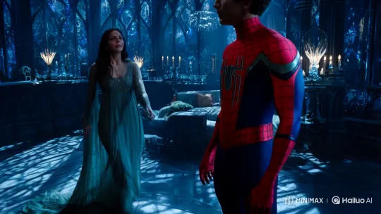 Mariarosaguerra Enchants Symbiotic Spider-Man in Gothic Chamber – AI Generated Video | Hailuo AI