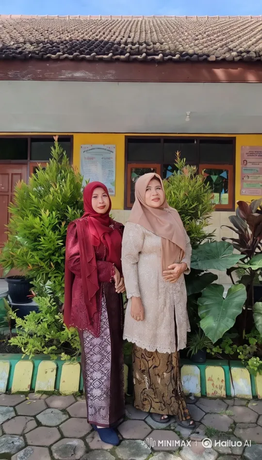 Two Women in Traditional Attire in Colorful Setting – AI Generated Video | Hailuo AI
