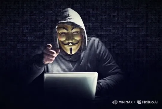 Mysterious Hacker in Digital Realm with Intense Focus – AI Generated Video | Hailuo AI