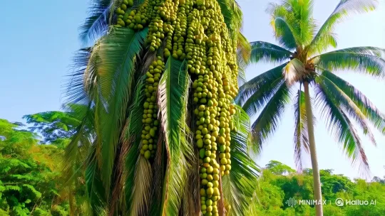 Towering Coconut Tree in Lush Tropical Paradise – AI Generated Video | Hailuo AI