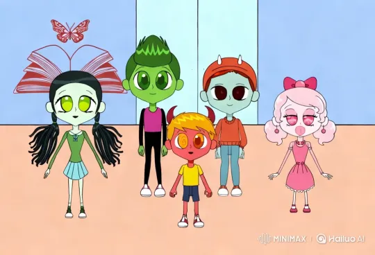 Animated Characters Dance Party in Colorful Room – AI Generated Video | Hailuo AI