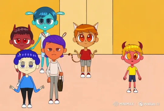 Animated Characters Run in Different Directions – AI Generated Video | Hailuo AI