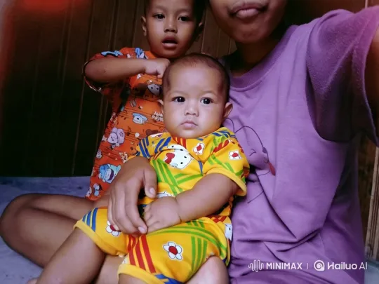 Cozy Room: Children's Intimate Bond in Colorful Outfits – AI Generated Video | Hailuo AI