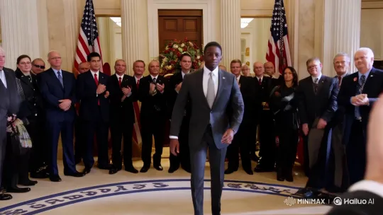 Formal Greeting to the President in Elegant Ceremony – AI Generated Video | Hailuo AI
