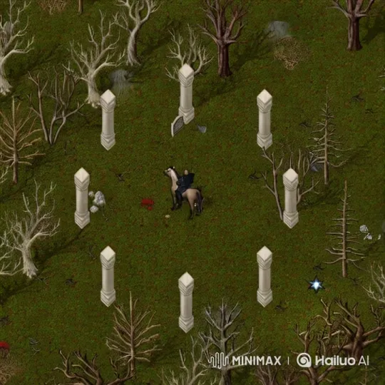 Medieval RPG: Horseback Journey Through Eerie Forest – AI Generated Video | Hailuo AI