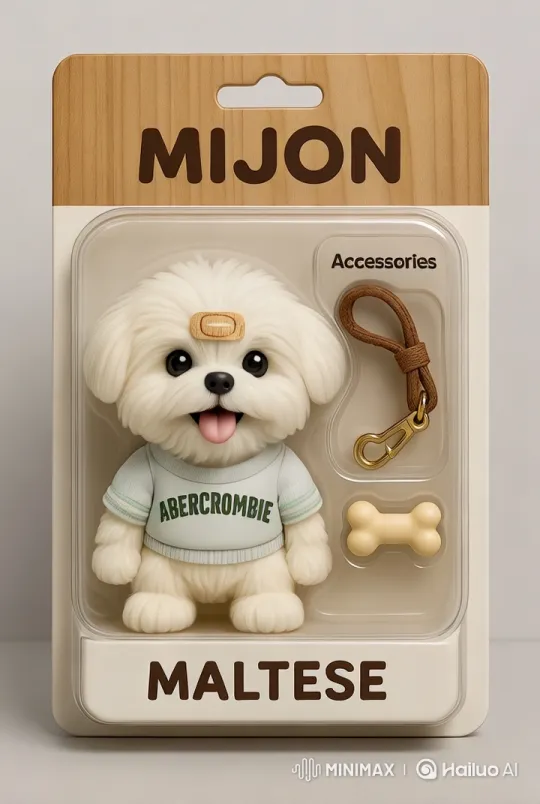 Animated Maltese Toy Dog with Accessories – AI Generated Video | Hailuo AI