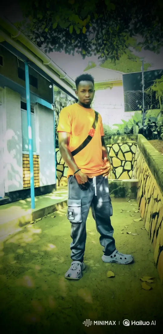 Energetic Man Performs in Lush Courtyard – AI Generated Video | Hailuo AI