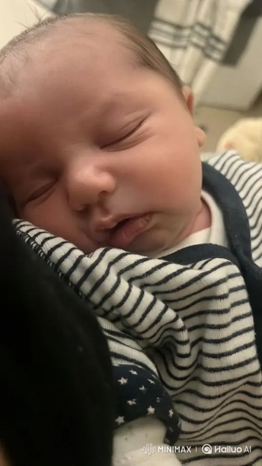 Baby Wakes Up and Blows Kiss to Camera – AI Generated Video | Hailuo AI
