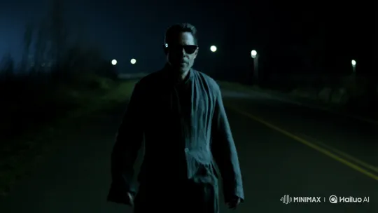 Mysterious Man Walks Alone at Midnight – AI Generated Video | Hailuo AI