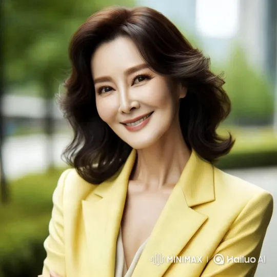 Woman in Yellow Blazer Showcases Urban Sophistication – AI Generated Video | Hailuo AI