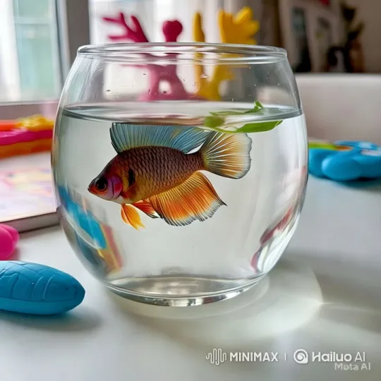 Vibrant Fish in a Colorful, Playful Environment – AI Generated Video | Hailuo AI