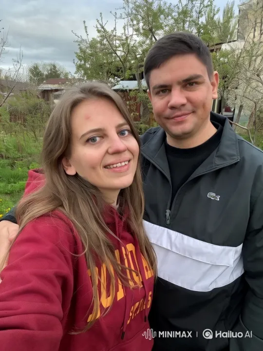 Couple Enjoying Serene Garden Walk – AI Generated Video | Hailuo AI