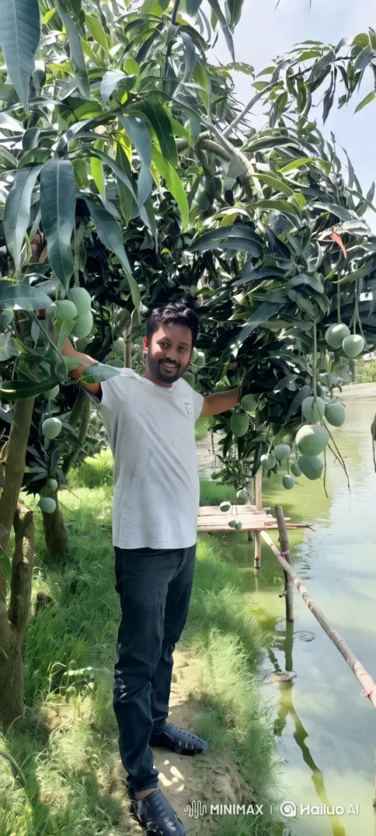 Man Amidst Lush Mango Tree - Aesthetic Scene – AI Generated Video | Hailuo AI