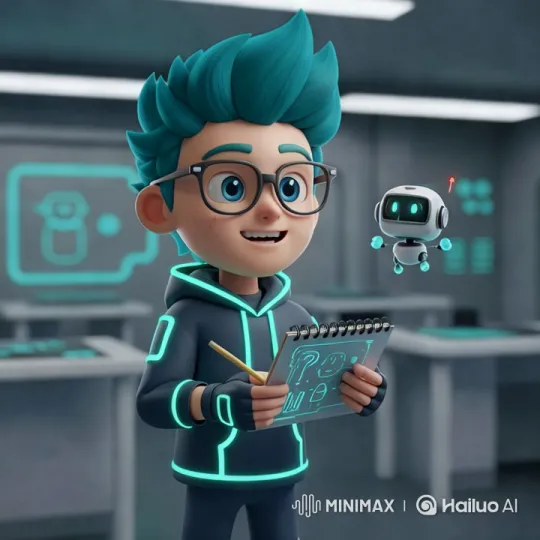 NeoKode Sketches Future Tech Ideas with AI Sidekick – AI Generated Video | Hailuo AI