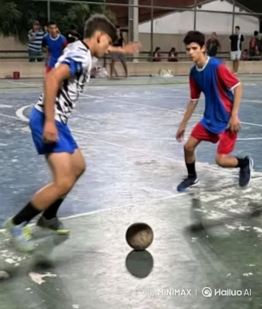 Outdoor Soccer Court: Intimate Kiss Between Players – AI Generated Video | Hailuo AI