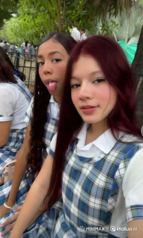 Schoolgirls in Park: Nature Meets School Life – AI Generated Video | Hailuo AI