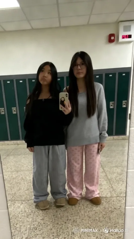 Casual Attire Water Bucket Challenge in Hallway – AI Generated Video | Hailuo AI
