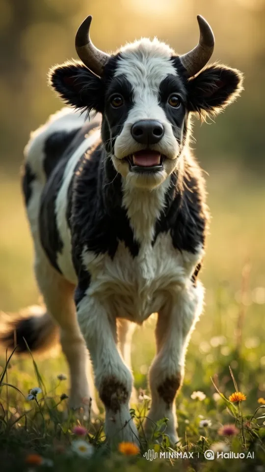 Sunlit Meadow: A Realistic Cog Creature – AI Generated Video | Hailuo AI
