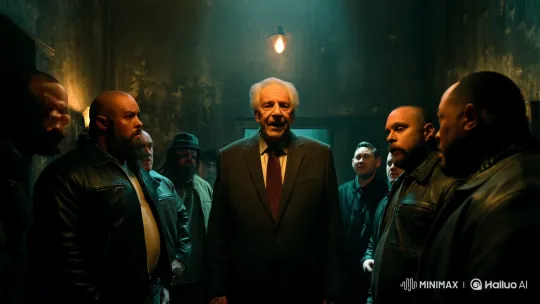Mafia Boss Reveals Secret Identity as Woman in Dramatic Scene – AI Generated Video | Hailuo AI