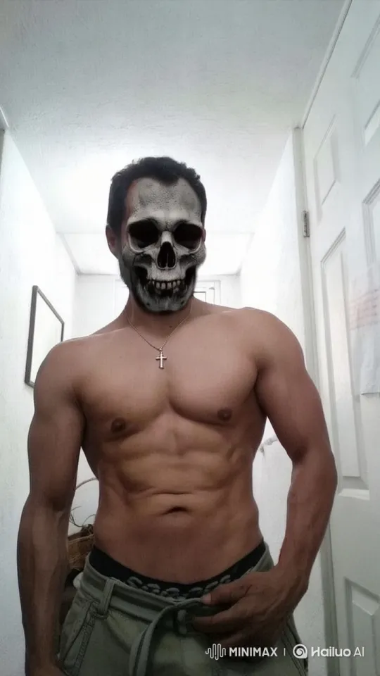 Live2D Animated Video of a Muscular Man in a Hallway – AI Generated Video | Hailuo AI