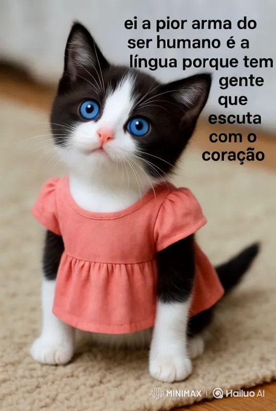 Aesthetic Video of a Kitten Delivering a Heartfelt Message – AI Generated Video | Hailuo AI