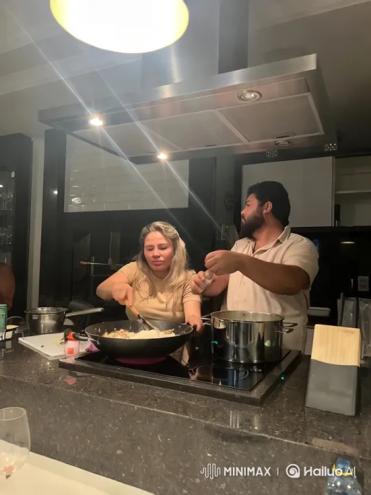 Kitchen Fire Ignites Amidst Culinary Chaos – AI Generated Video | Hailuo AI