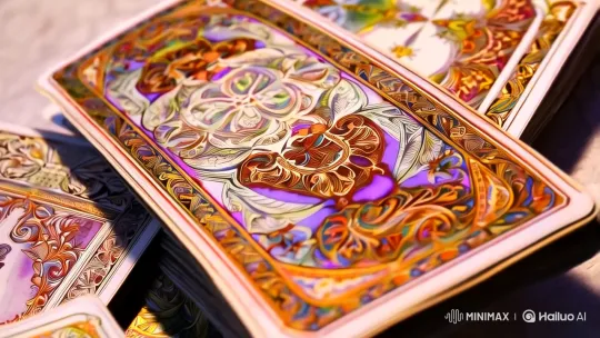 Dynamic Close-Up of Intricate Tarot Cards – AI Generated Video | Hailuo AI