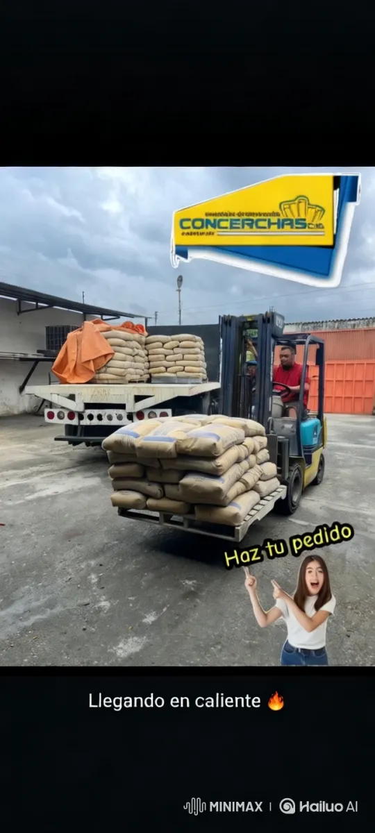 Construction Supply Depot: Efficient Unloading and Branding – AI Generated Video | Hailuo AI